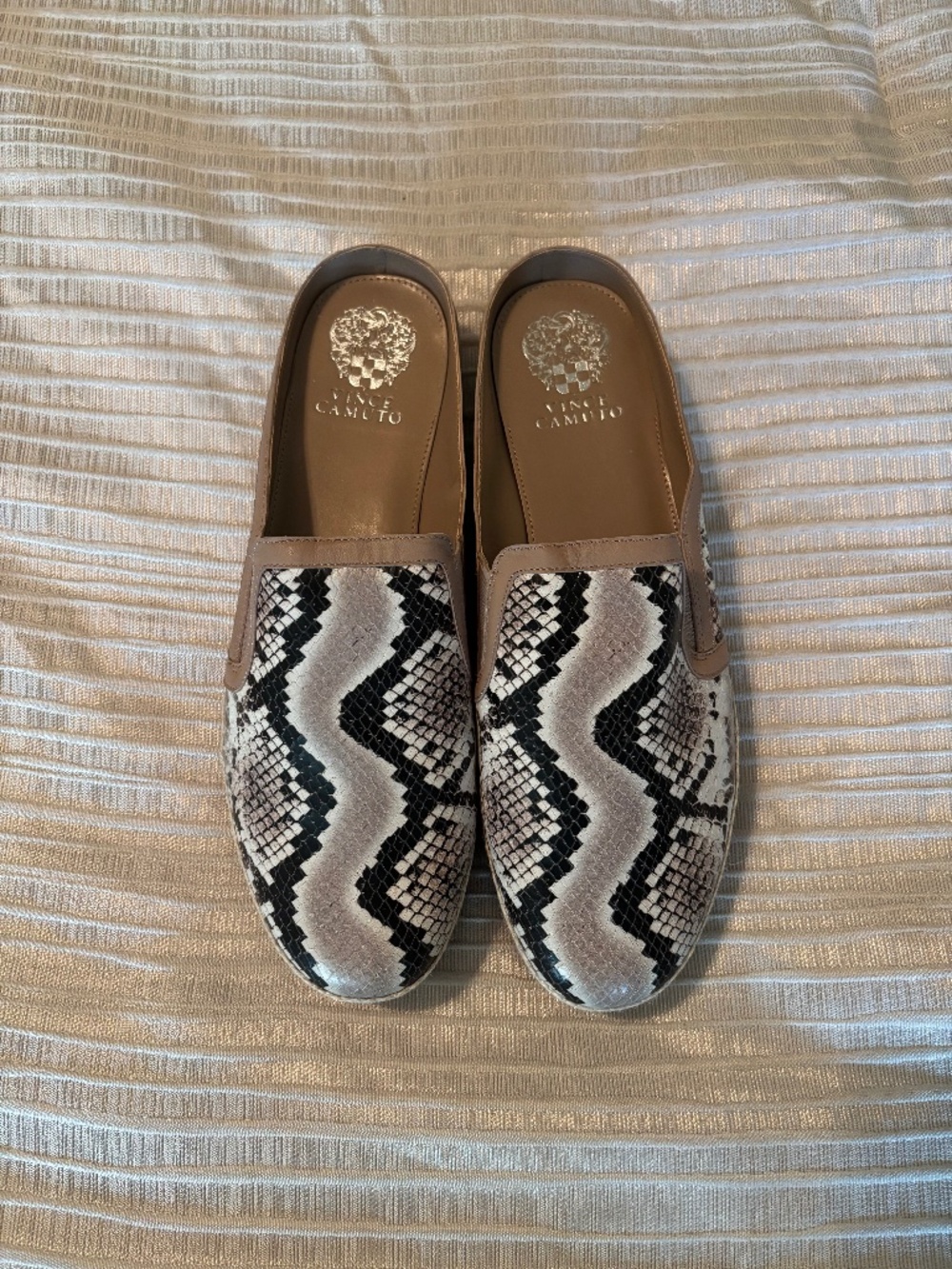 Vince Camuto Snake Print Platform Slip-On Sneakers NWOB